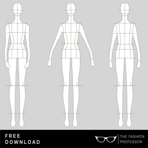 Free Vector Download: Croquis Sketch | The Fashion Professor